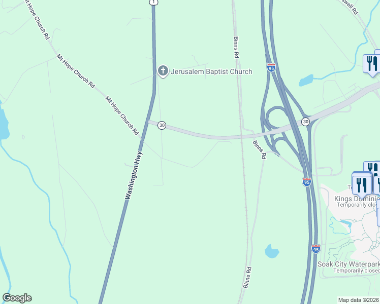 map of restaurants, bars, coffee shops, grocery stores, and more near 10360 Mount Hope Church Road in Doswell