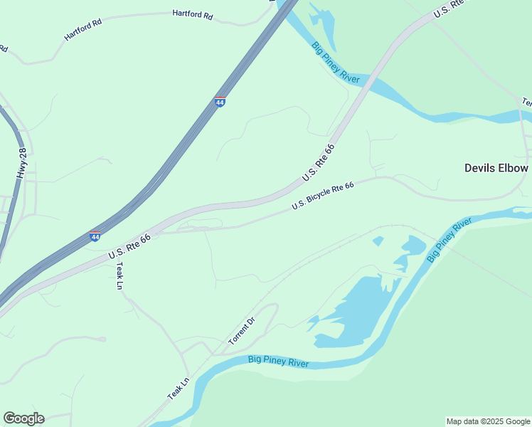 map of restaurants, bars, coffee shops, grocery stores, and more near 21491 Teardrop Road in Devils Elbow