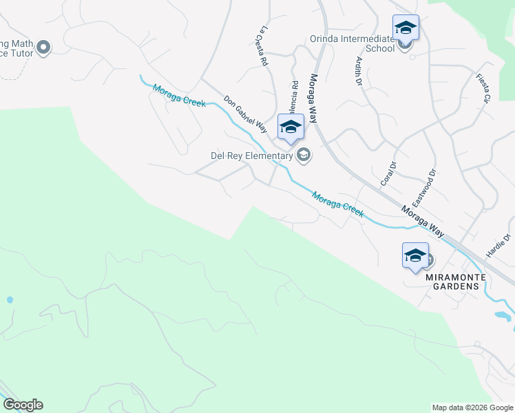 map of restaurants, bars, coffee shops, grocery stores, and more near 90 Adobe Lane in Orinda
