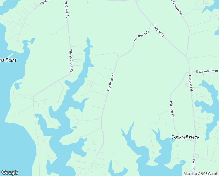 map of restaurants, bars, coffee shops, grocery stores, and more near Fox Point Road in Reedville