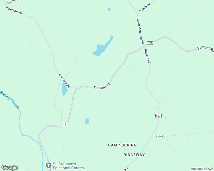 map of restaurants, bars, coffee shops, grocery stores, and more near Esmont Road in Esmont
