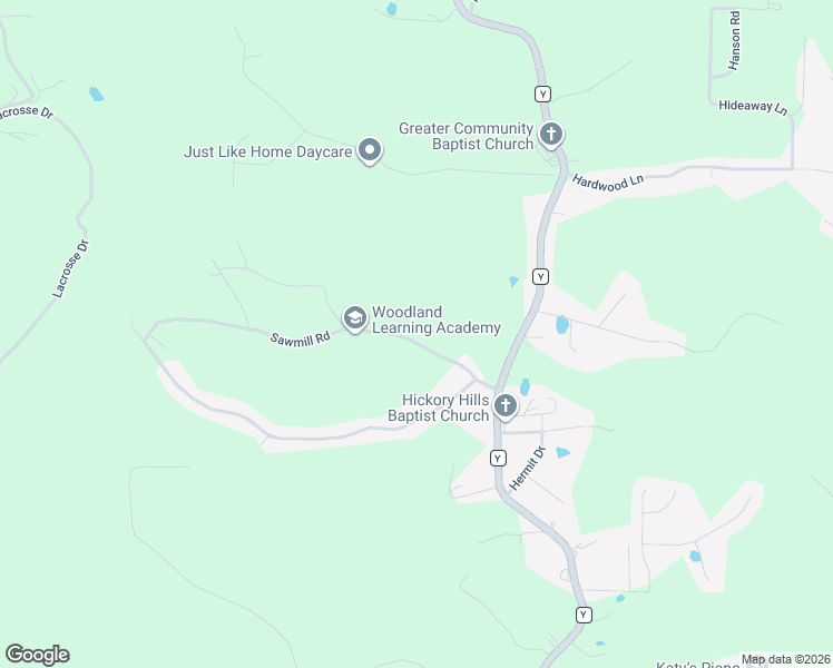 map of restaurants, bars, coffee shops, grocery stores, and more near 115 Sawmill Road in Saint Robert