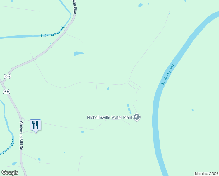 map of restaurants, bars, coffee shops, grocery stores, and more near 320 Chrisman Oaks Trail in Nicholasville