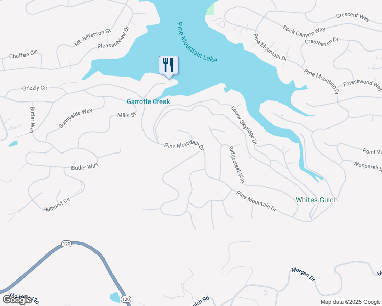map of restaurants, bars, coffee shops, grocery stores, and more near 12103 Breckenridge Road in Groveland