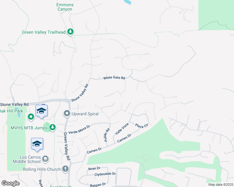 map of restaurants, bars, coffee shops, grocery stores, and more near 225 Vagabond Court in Alamo