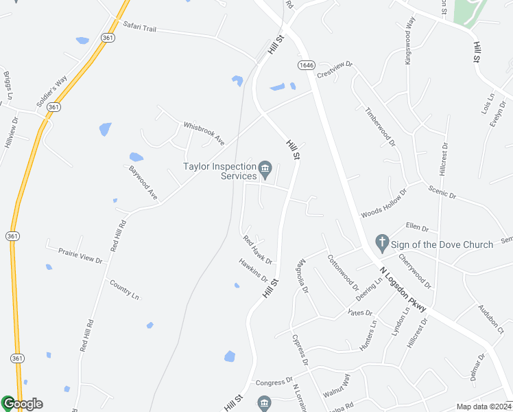 map of restaurants, bars, coffee shops, grocery stores, and more near 115 South Osprey Court in Vine Grove