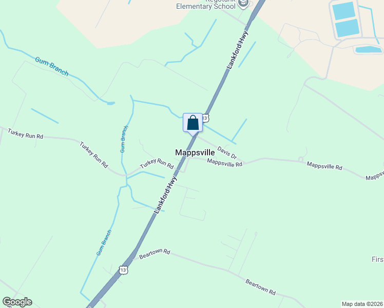 map of restaurants, bars, coffee shops, grocery stores, and more near in Mappsville