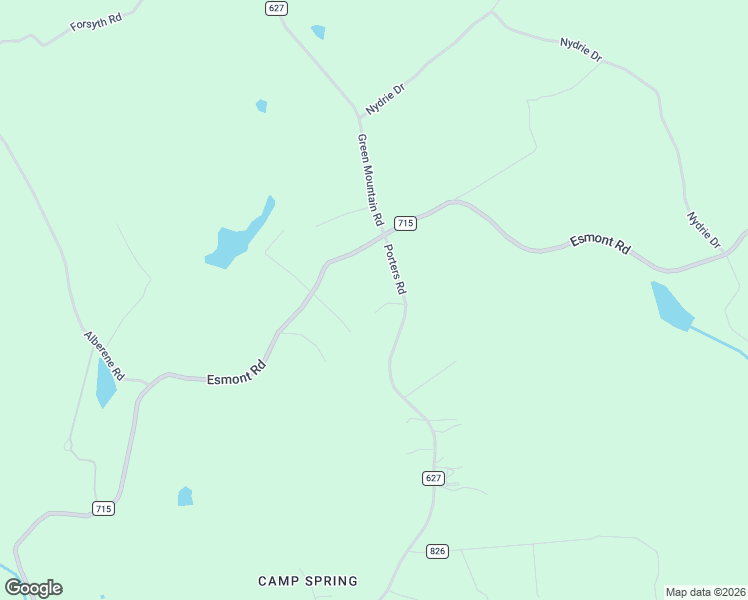 map of restaurants, bars, coffee shops, grocery stores, and more near 6634 Porters Road in Esmont