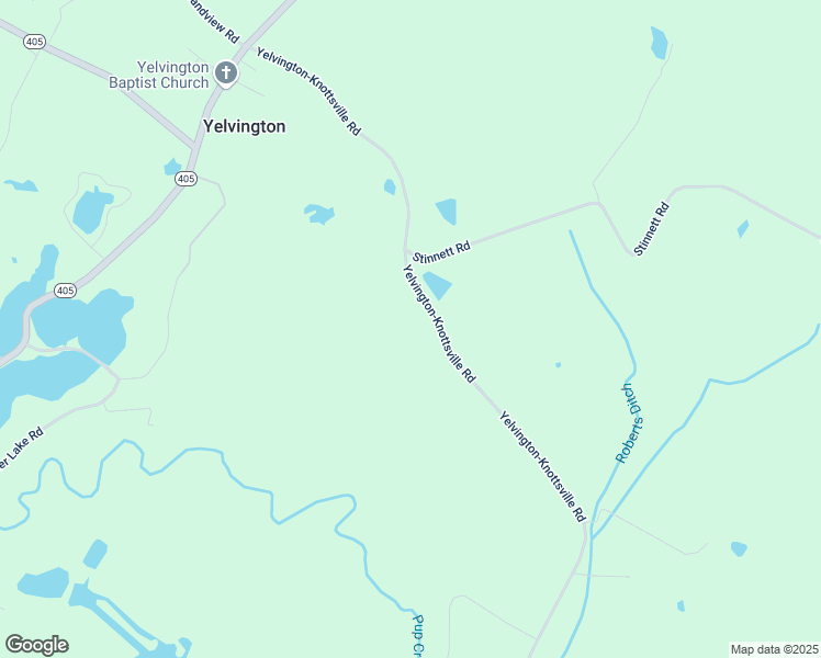map of restaurants, bars, coffee shops, grocery stores, and more near 1414 Yelvington-Knottsville Road in Maceo