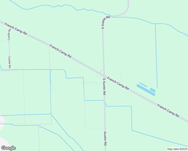 map of restaurants, bars, coffee shops, grocery stores, and more near 8190 French Camp Road in Manteca
