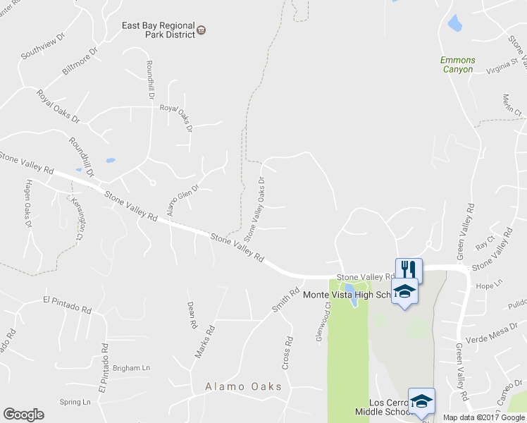 map of restaurants, bars, coffee shops, grocery stores, and more near 200 Hawk Court in Alamo
