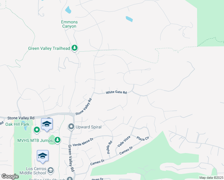 map of restaurants, bars, coffee shops, grocery stores, and more near 1023 White Gate Road in Alamo