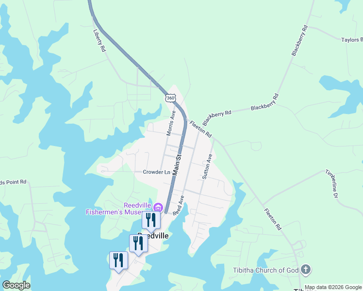 map of restaurants, bars, coffee shops, grocery stores, and more near 87 Main Street in Northumberland