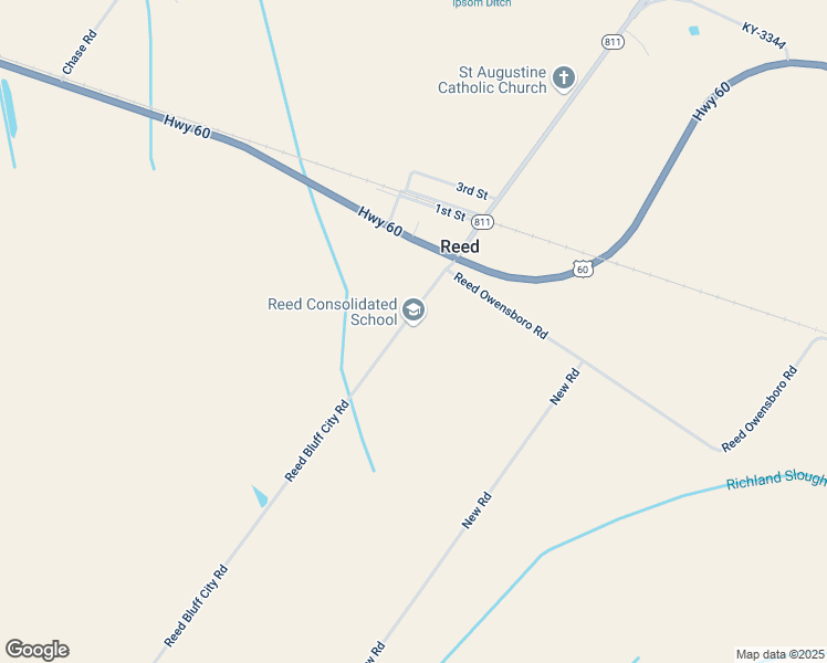 map of restaurants, bars, coffee shops, grocery stores, and more near 6072 Reed Bluff City Road in Reed