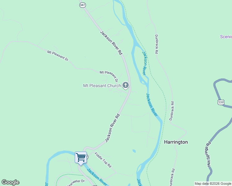 map of restaurants, bars, coffee shops, grocery stores, and more near Mount Pleasant Drive in Covington