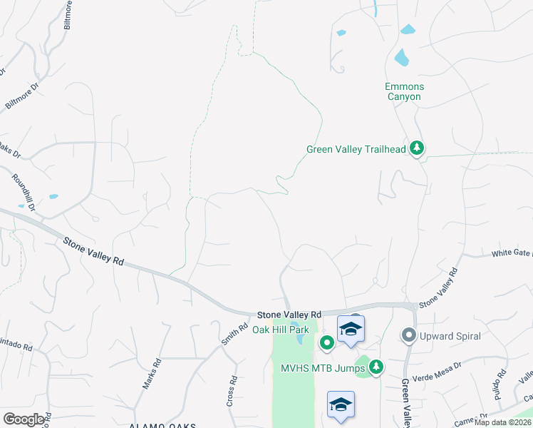map of restaurants, bars, coffee shops, grocery stores, and more near 4110 Stone Valley Oaks Drive in Alamo