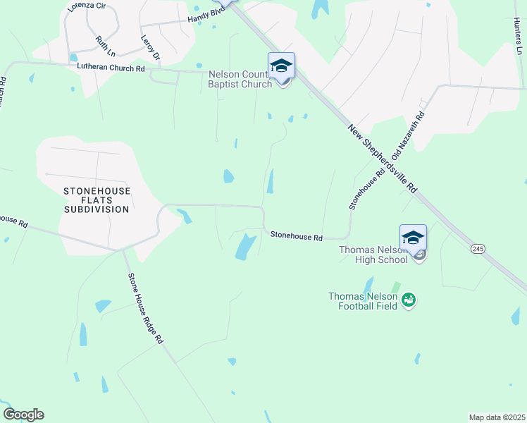 map of restaurants, bars, coffee shops, grocery stores, and more near 711 Stonehouse Road in Bardstown
