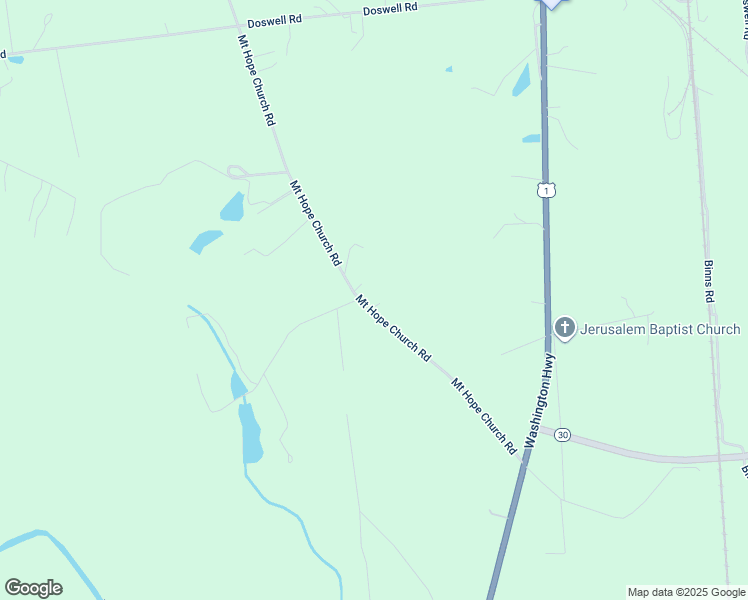 map of restaurants, bars, coffee shops, grocery stores, and more near 11016 Mount Hope Church Road in Doswell