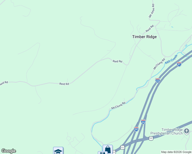 map of restaurants, bars, coffee shops, grocery stores, and more near 842 Reid Road in Lexington