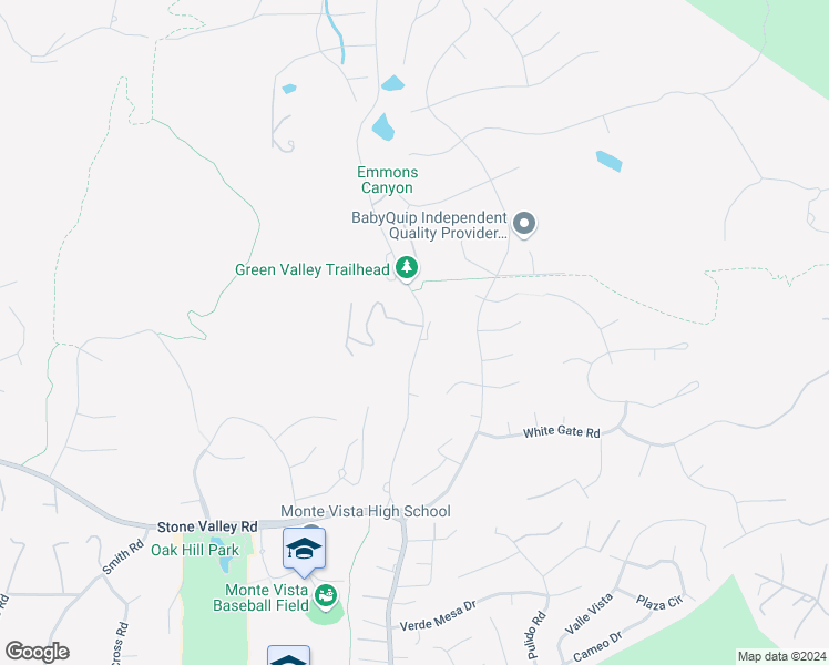 map of restaurants, bars, coffee shops, grocery stores, and more near 1923 Green Valley Road in Alamo
