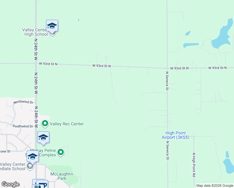map of restaurants, bars, coffee shops, grocery stores, and more near 9254 North Hedgeapple Circle in Valley Center