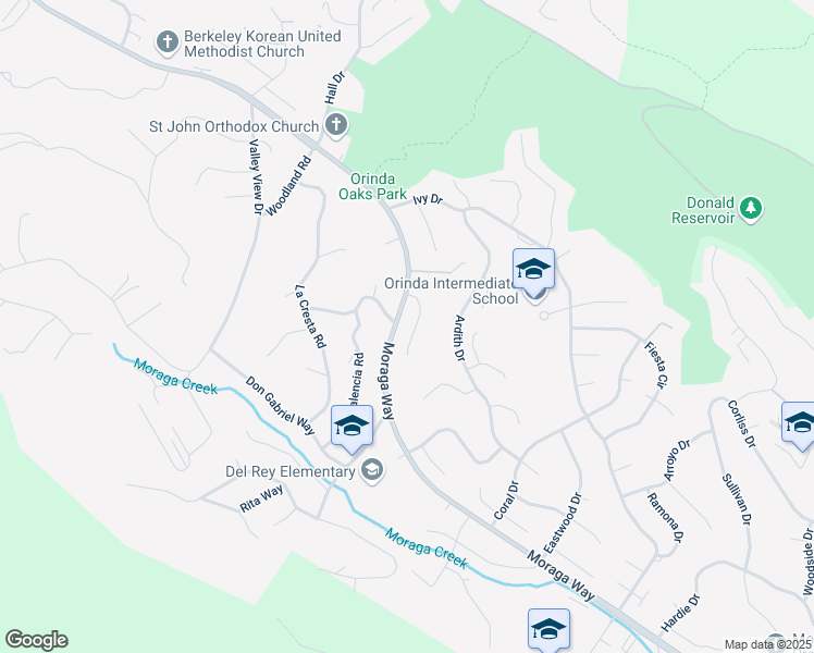 map of restaurants, bars, coffee shops, grocery stores, and more near 12 Southwaite Court in Orinda
