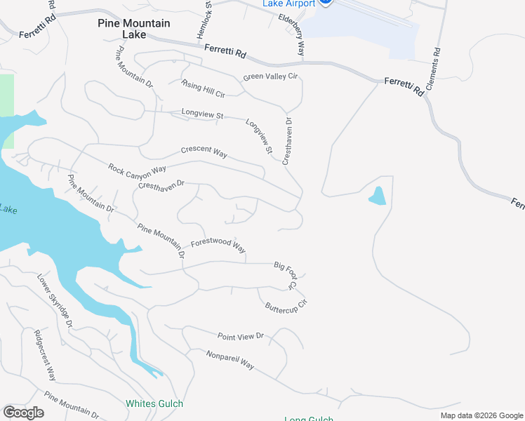 map of restaurants, bars, coffee shops, grocery stores, and more near 12600-12692 Eagle Ct in Groveland-Big Oak Flat