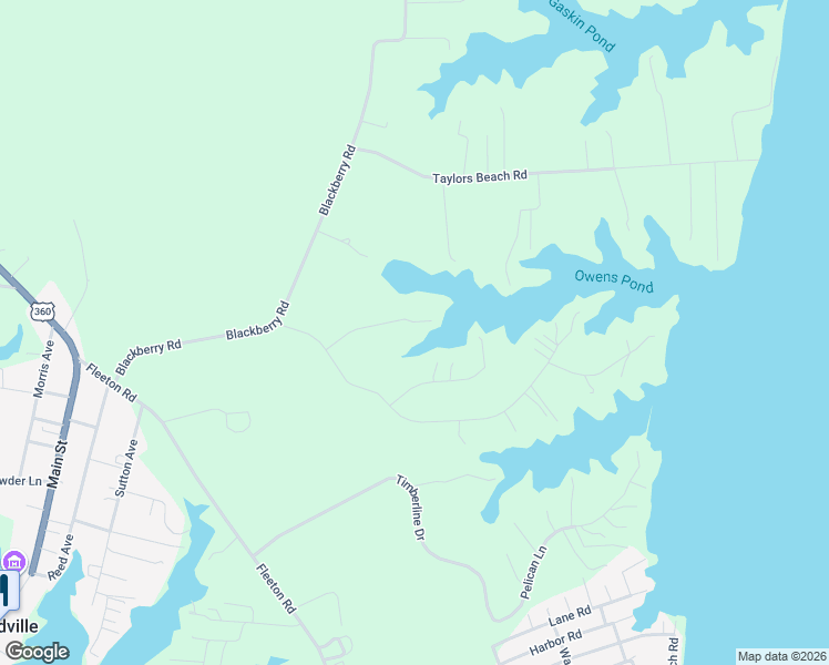 map of restaurants, bars, coffee shops, grocery stores, and more near 73 Oyster Bay Road in Reedville