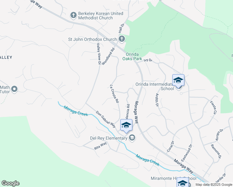 map of restaurants, bars, coffee shops, grocery stores, and more near 33 Altamount Drive in Orinda