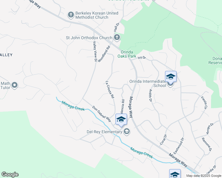 map of restaurants, bars, coffee shops, grocery stores, and more near 33 Altamount Drive in Orinda