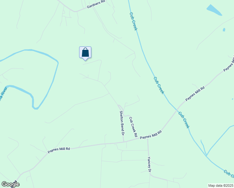 map of restaurants, bars, coffee shops, grocery stores, and more near 366 Shelton Bend Drive in Bumpass