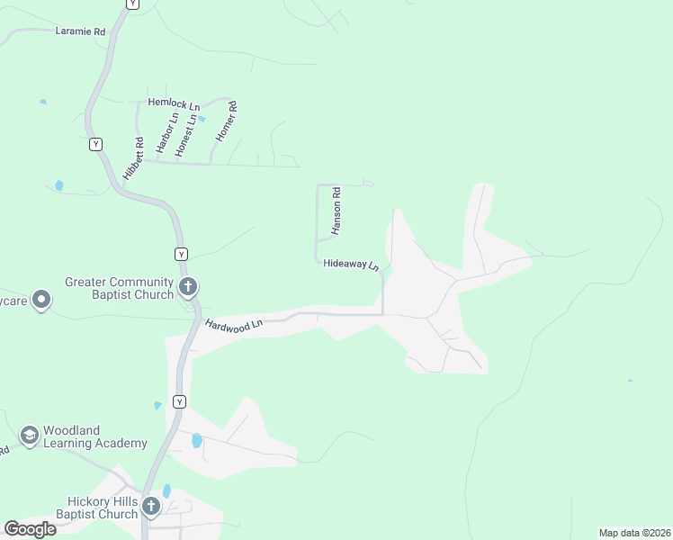 map of restaurants, bars, coffee shops, grocery stores, and more near 21093 Hideaway Lane in Saint Robert