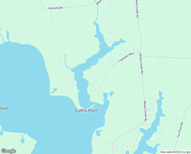 map of restaurants, bars, coffee shops, grocery stores, and more near Captains Way in Reedville