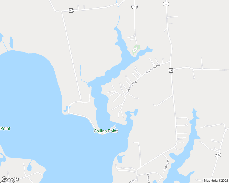 map of restaurants, bars, coffee shops, grocery stores, and more near 81 Thompson Court in Reedville