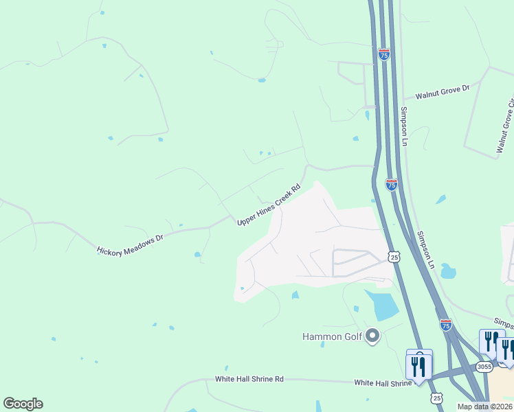 map of restaurants, bars, coffee shops, grocery stores, and more near 201 Upper Hines Creek Road in Richmond