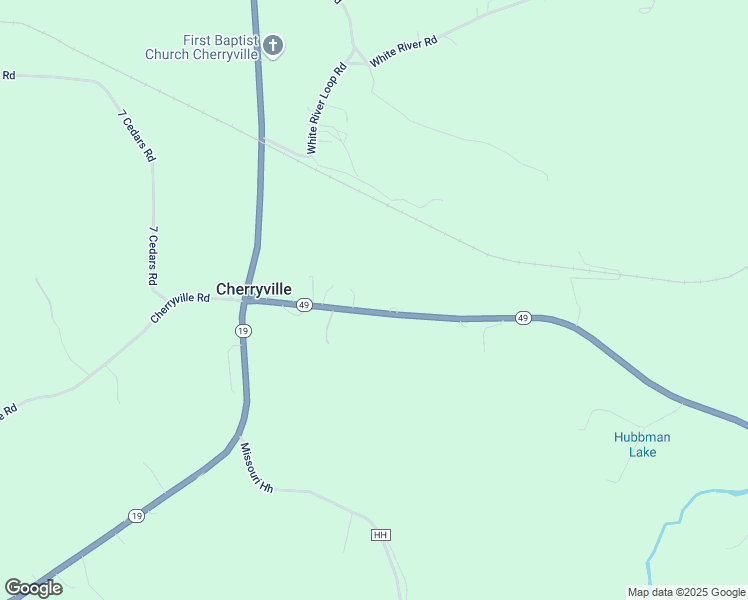map of restaurants, bars, coffee shops, grocery stores, and more near 29 Missouri 49 in Cherryville