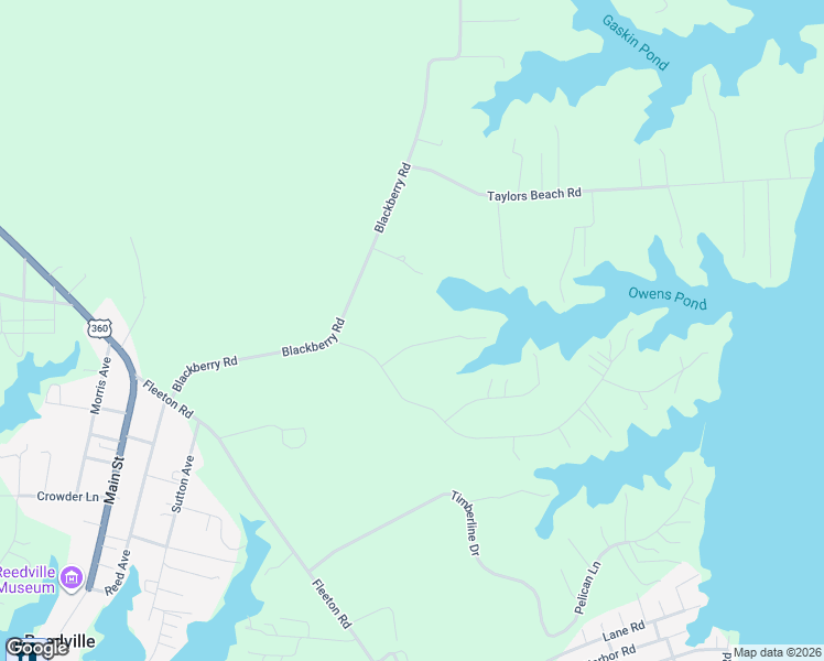 map of restaurants, bars, coffee shops, grocery stores, and more near 95 Oyster Bay Road in Reedville