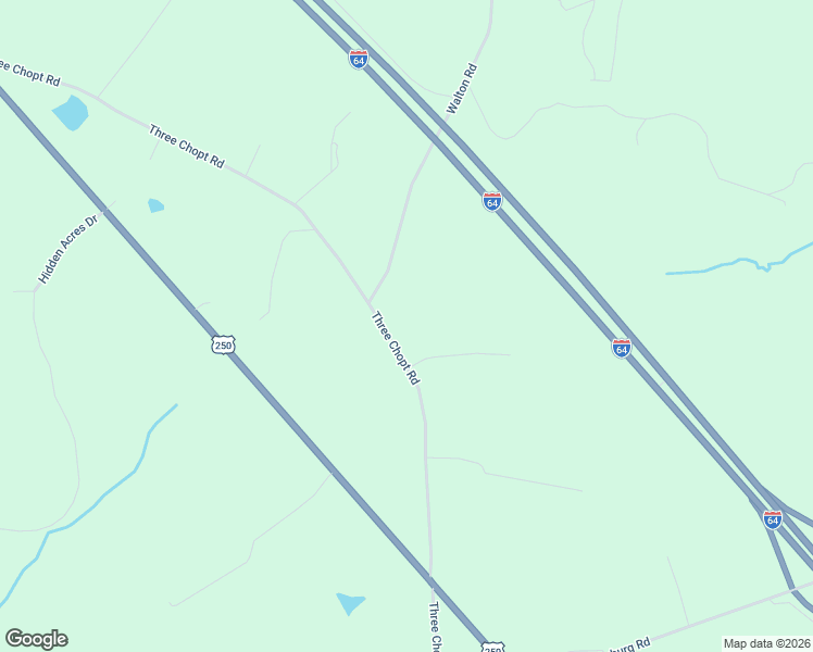 map of restaurants, bars, coffee shops, grocery stores, and more near 4920 Three Chopt Road in Louisa