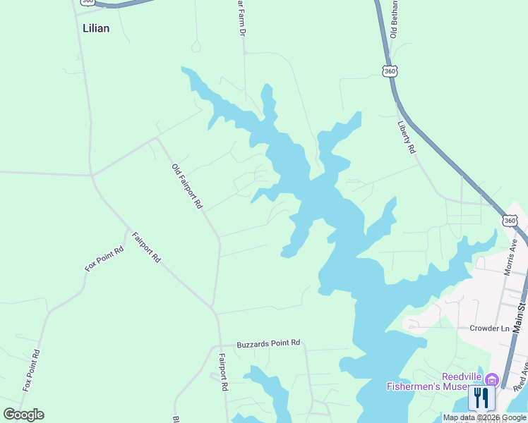 map of restaurants, bars, coffee shops, grocery stores, and more near 200 Summer Haven Drive in Reedville