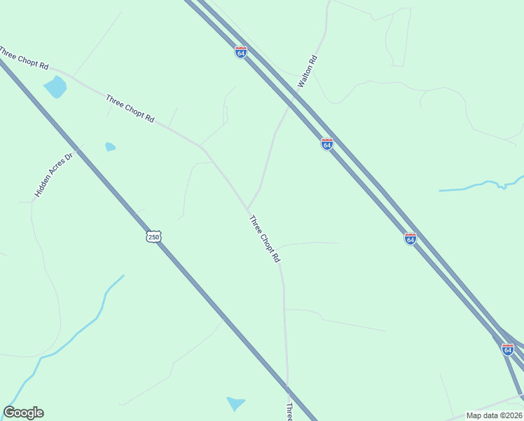 map of restaurants, bars, coffee shops, grocery stores, and more near 4920 Three Chopt Road in Louisa