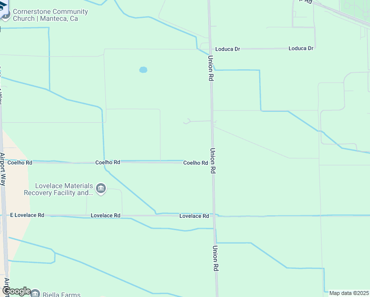 map of restaurants, bars, coffee shops, grocery stores, and more near 2521 Coelho Road in Manteca