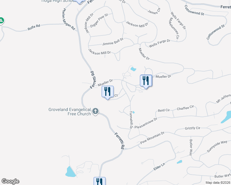 map of restaurants, bars, coffee shops, grocery stores, and more near 19112 Dyer Court in Groveland