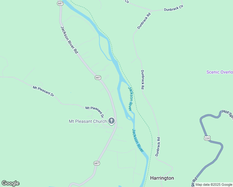 map of restaurants, bars, coffee shops, grocery stores, and more near 3707 Jackson River Road in Covington