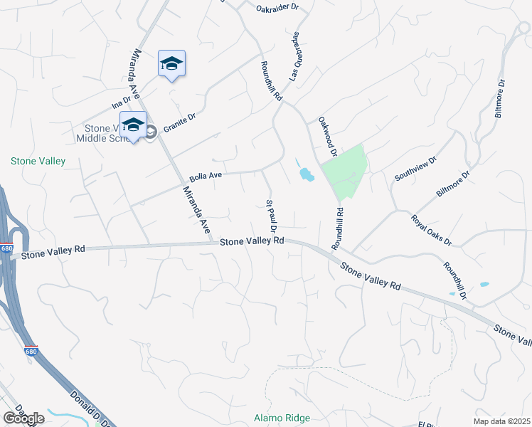 map of restaurants, bars, coffee shops, grocery stores, and more near 230 Saint Paul Drive in Alamo