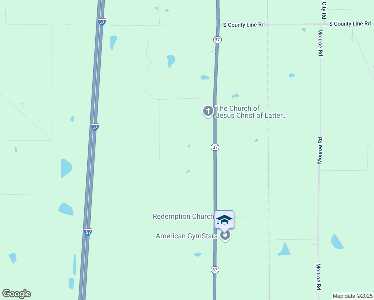 map of restaurants, bars, coffee shops, grocery stores, and more near 17755 Illinois 37 in Johnston City