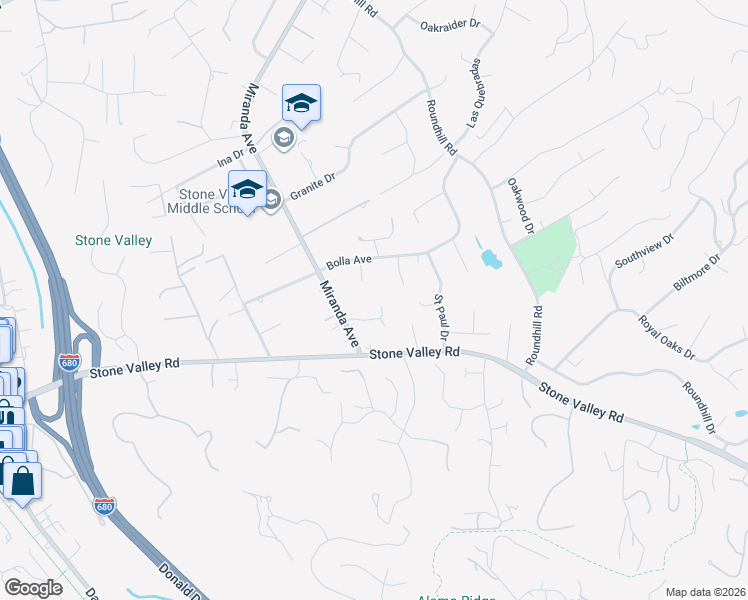 map of restaurants, bars, coffee shops, grocery stores, and more near 137 Megan Court in Alamo
