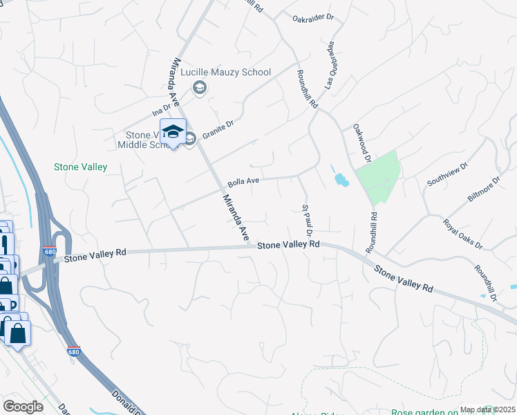 map of restaurants, bars, coffee shops, grocery stores, and more near 137 Megan Court in Alamo