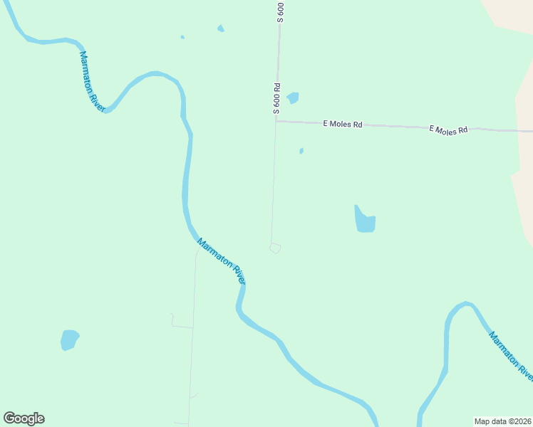 map of restaurants, bars, coffee shops, grocery stores, and more near 16187 South 600 Road in Richards