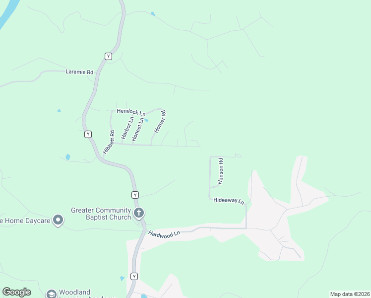 map of restaurants, bars, coffee shops, grocery stores, and more near 16588 Hunters Ridge Lane in Saint Robert