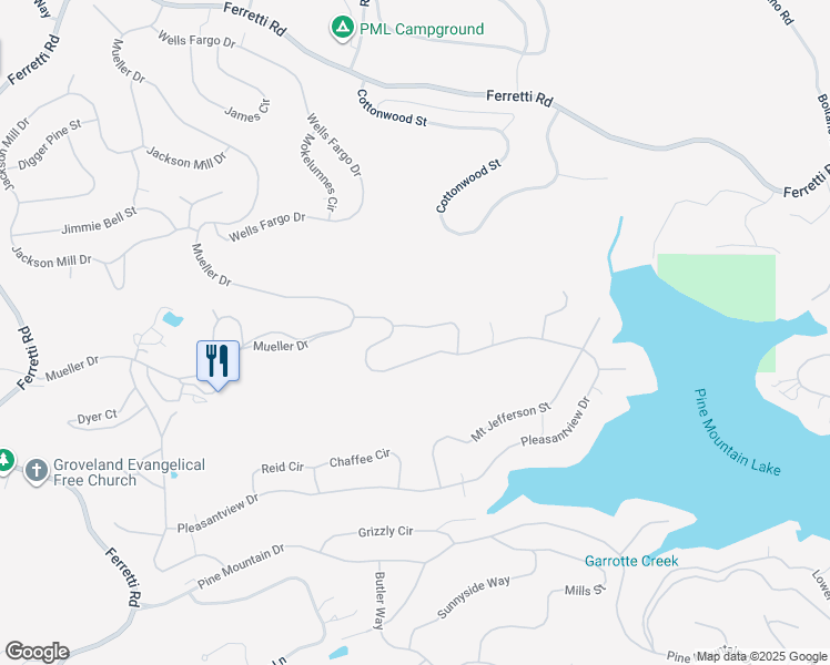 map of restaurants, bars, coffee shops, grocery stores, and more near 19635 Golden Rock Circle in Groveland